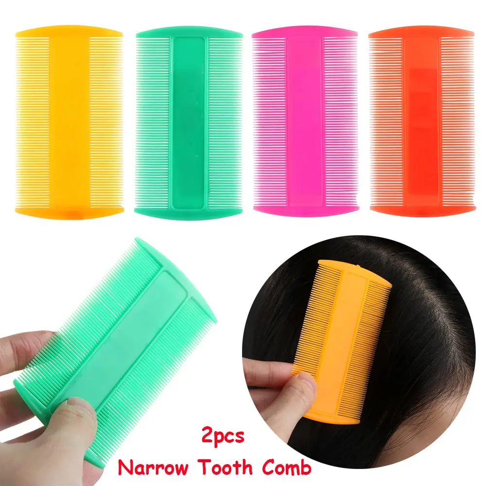 

Portable Narrow and Fine Tooth Comb Double Sided Lice Comb Flea Remove Hair Care Beauty Brush Useful Hair Styling Tools