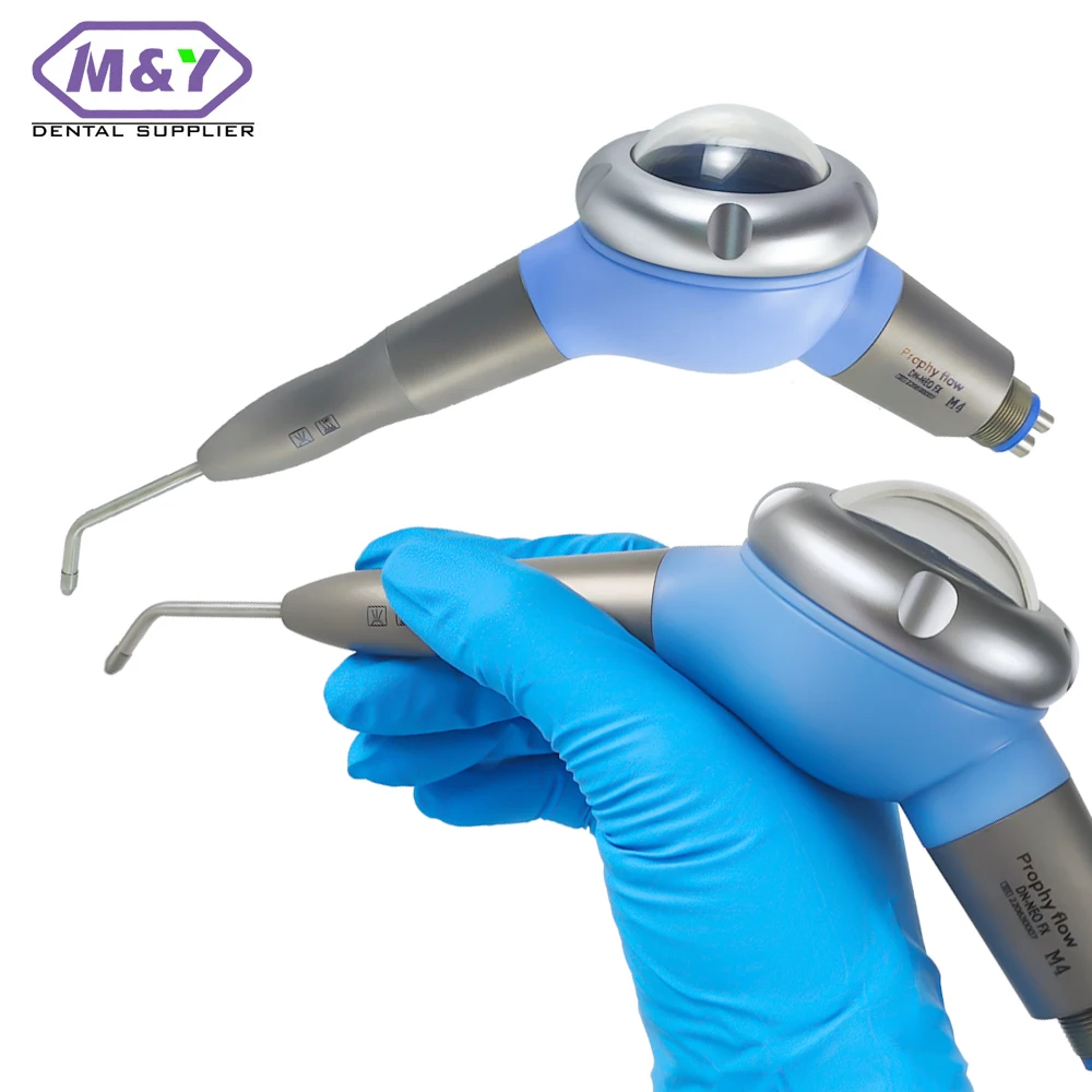 Prophy Flow Dental jet polisher Air Prophy Unit Air Polishing Full Titanium Body prophy flow 4hole handle teeth clean tools