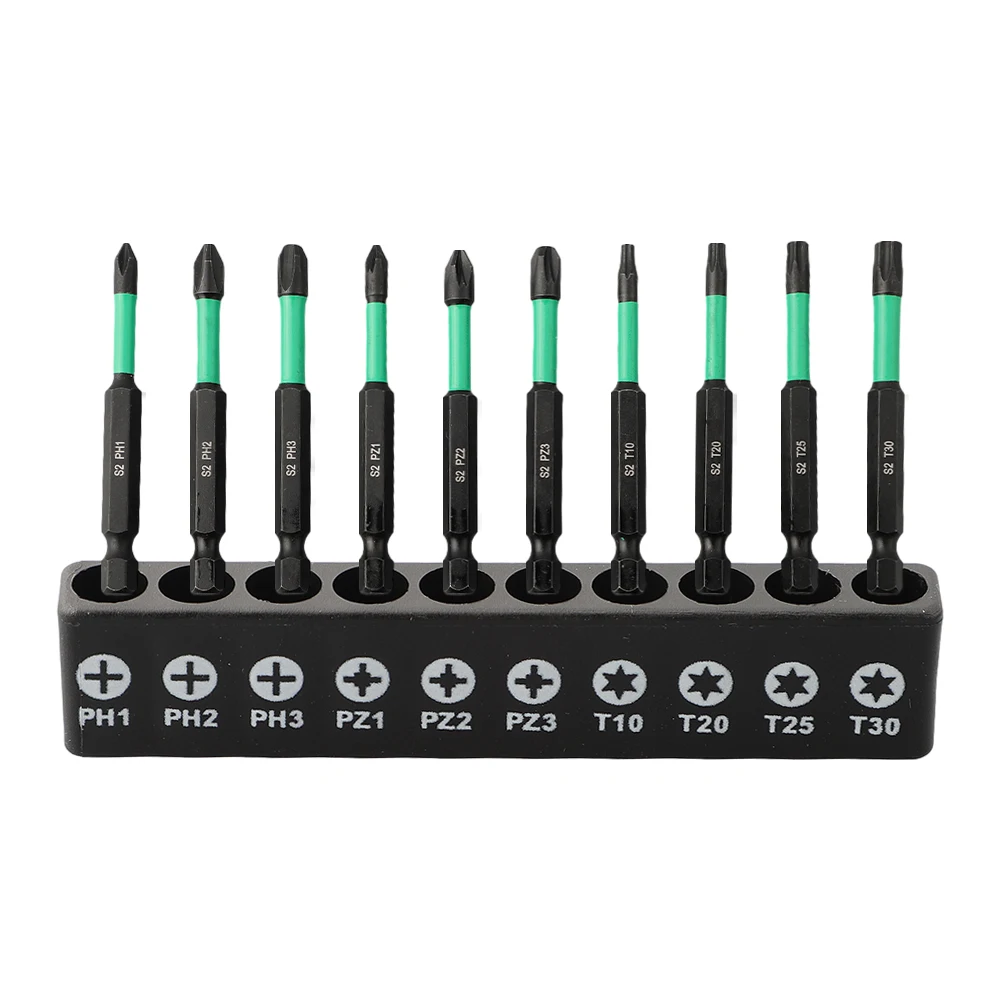 

10pcs 70mm Non-slip Cross Screwdriver Set PH PZ Trox Batch Head Screwdriver For Electrician Circuit Breakers Socket Switch Tools