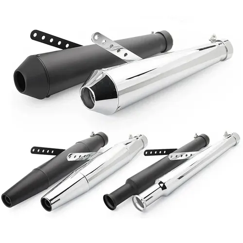 Silenciador de Escape de motocicleta Retro Vintage clásico galvanoplastia Escap Moto para Cafe Racer Bobber Chopper personalizado