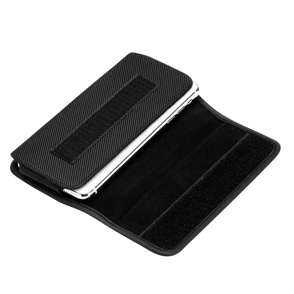 Universal Phone Belt Clip Waist Bag For iPhone 16 15 14 Pro Max Samsung Huawei Xiaomi Oxford Cloth Nylon Horizontal Holster Case