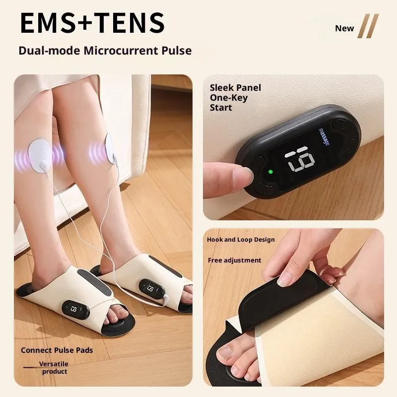 Electric Wireless EMS Massage Slipper Muscle Training Foot Massager