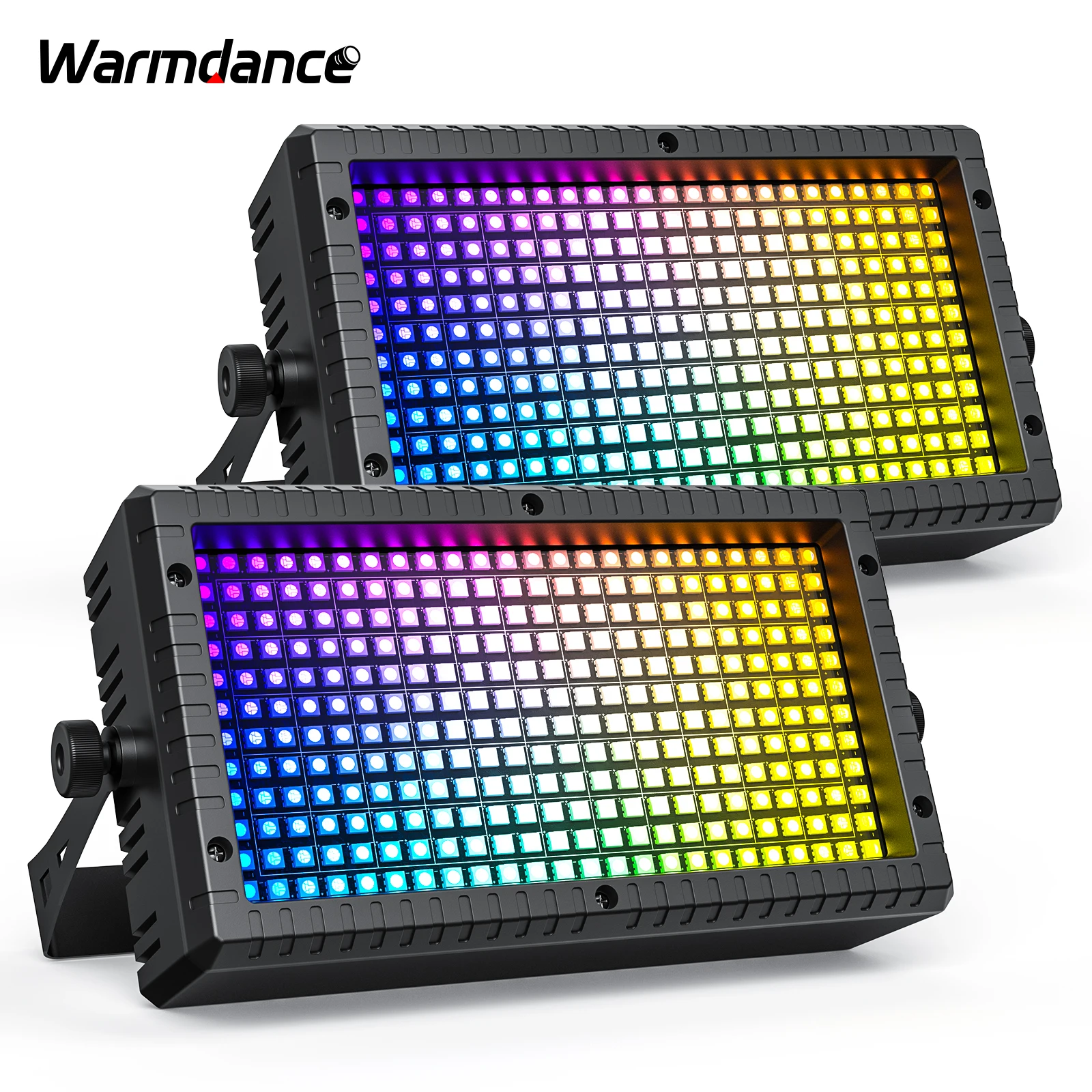 2PCS RGBW Wall Washer Light Running Horse Effects Light LED Strobe Stage Light DMX512 for DJ Disco Party Christmas Bar Birthday