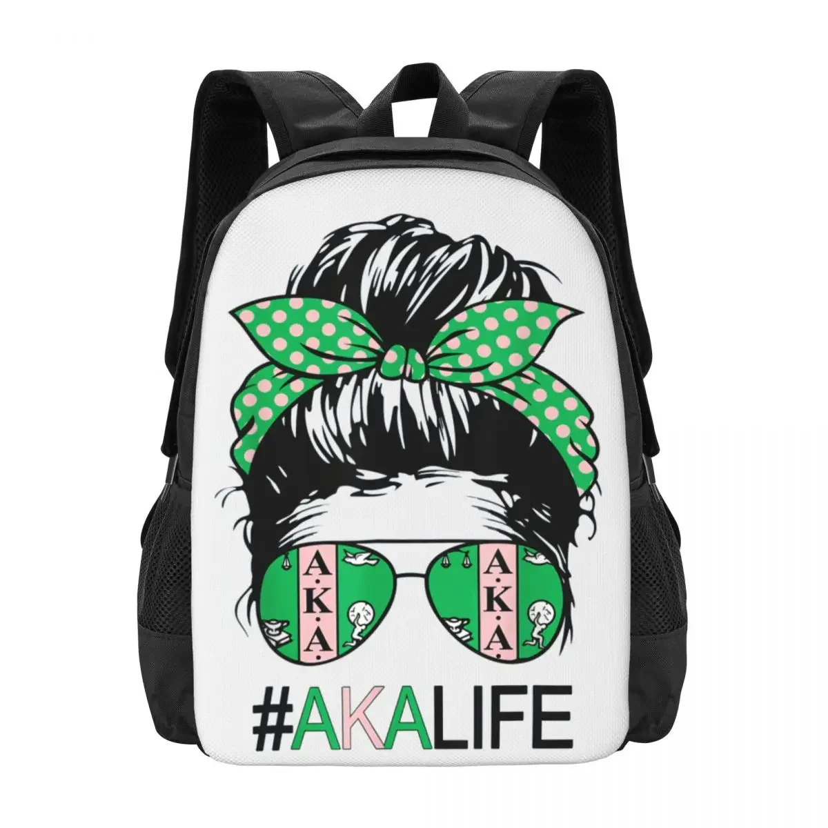 Alpha AKA Kappa Alpha Travel Laptop Backpack, Business College School Computer Bag Gift for Men & Women