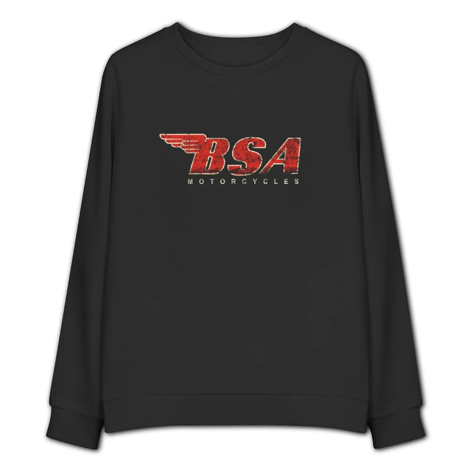 BSA-Camiseta con logotipo de diseño desgastado para motocicleta para hombre, sudadera coreana, chándales de otoño e invierno