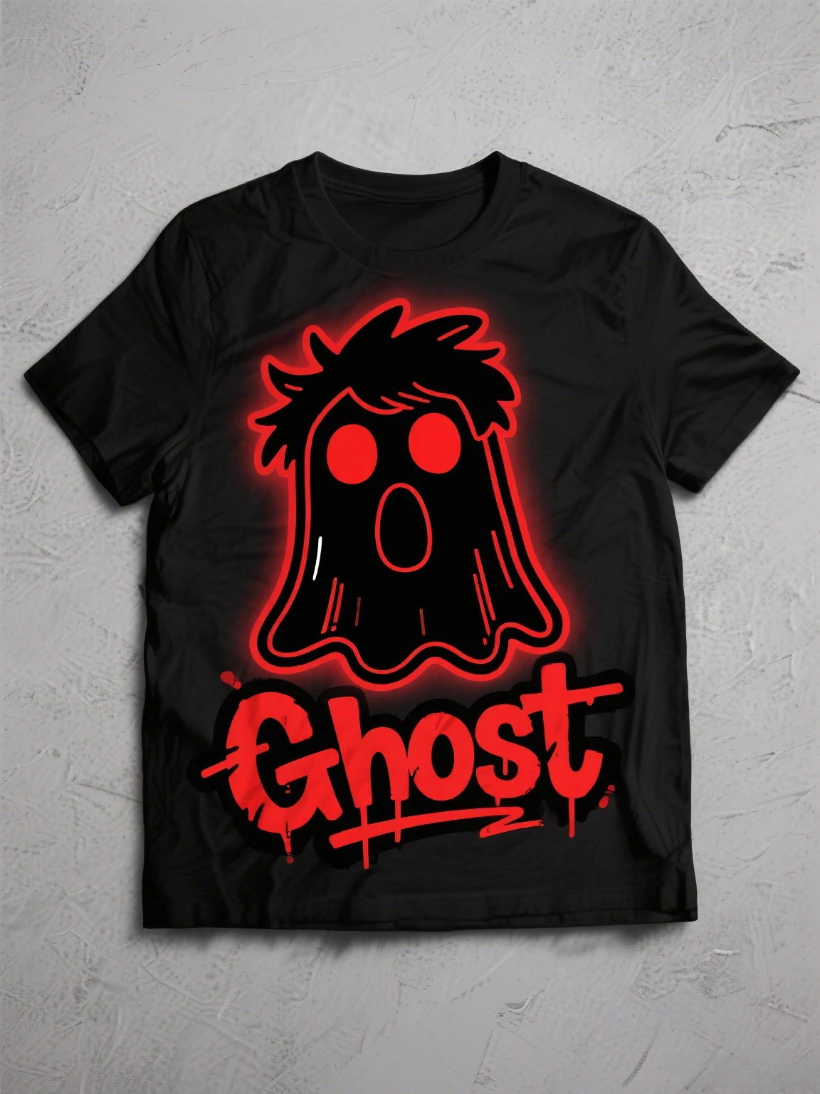 

"Don't Starve" - Inspired Gothic Harajuku Tee: Ghost Graphic, Dark & Spooky Loose and Large Size Versatile Comfortable T-shirt