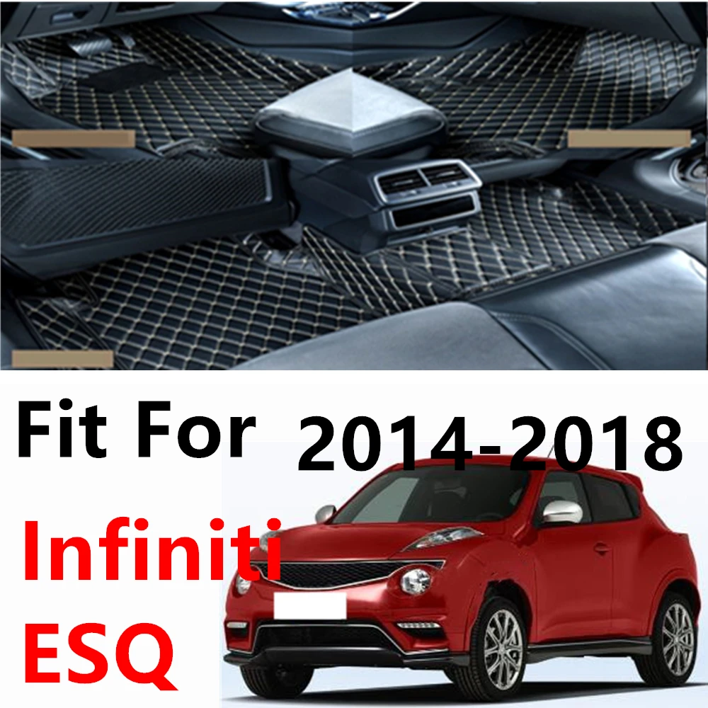 Tapis de sol intérieurs personnalisés (avant et arrière) pour Infiniti ESQ 2018 2017 2016 2015 2014, accessoires de protection de sol et couvre-pieds