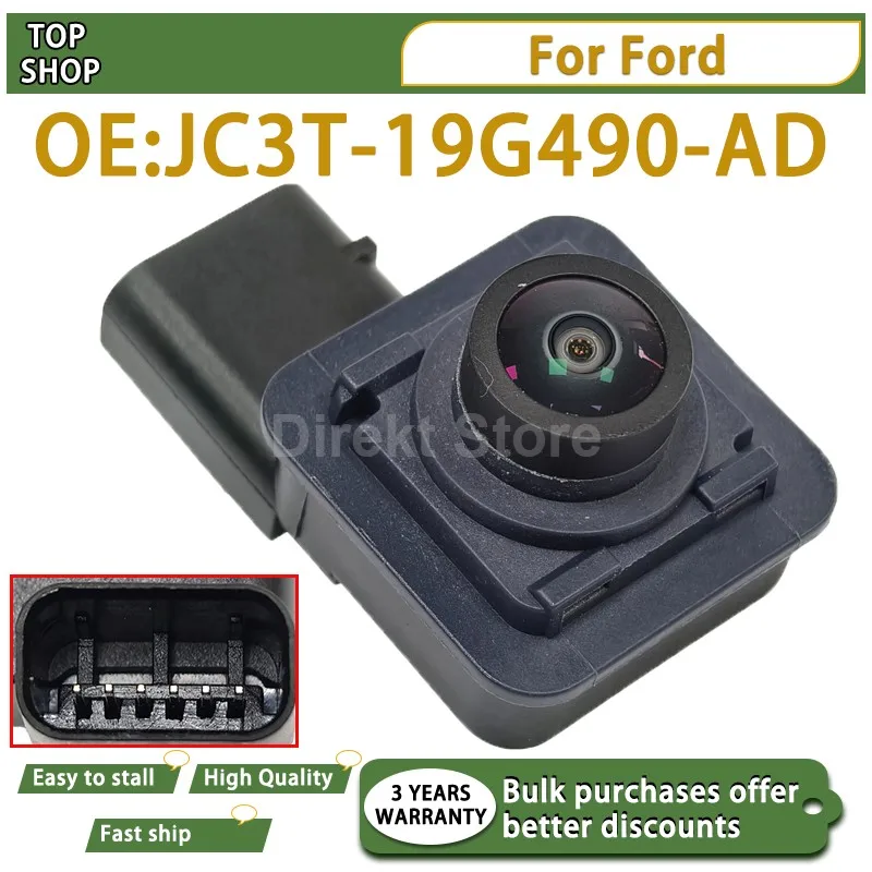 NEW Camera Assembly JC3T-19G490-AD For Ford Super Duty F250 F350 F450 F550 2017-2022 Rear View Backup Parking Camera JC3T 19G490