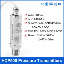 0.5-4.5V  Low Cost Pressure Transmitter Water Pressure Sensor Gas Measuring