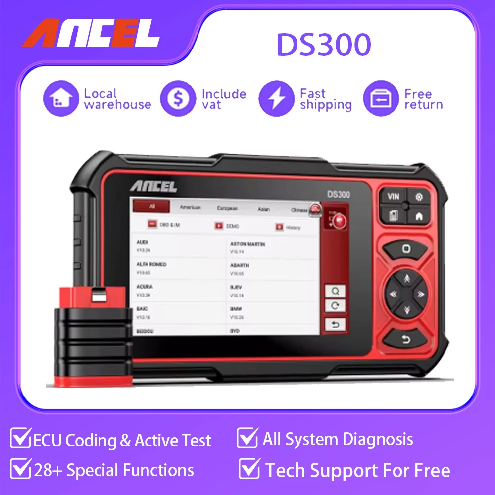 ANCEL DS300 OBD2バイダイレクショナルスキャナ―：車両診断のプロフェッショナルな選択肢