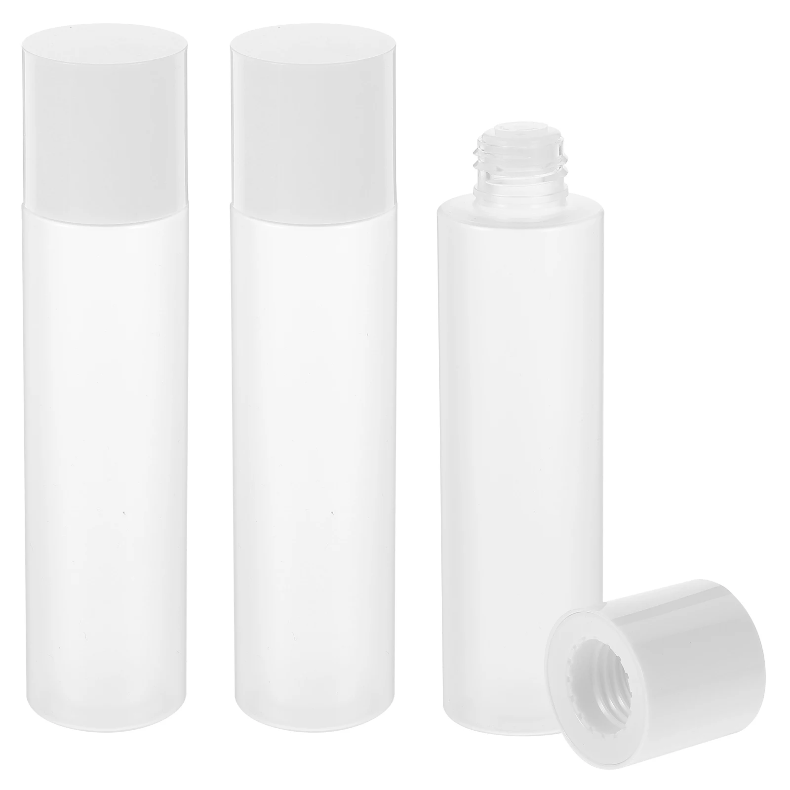 

3pcs Refillable Toner Bottle Empty Travel Lotion Container Leakproof Pet Dispenser For Skincare Liquids Reusable