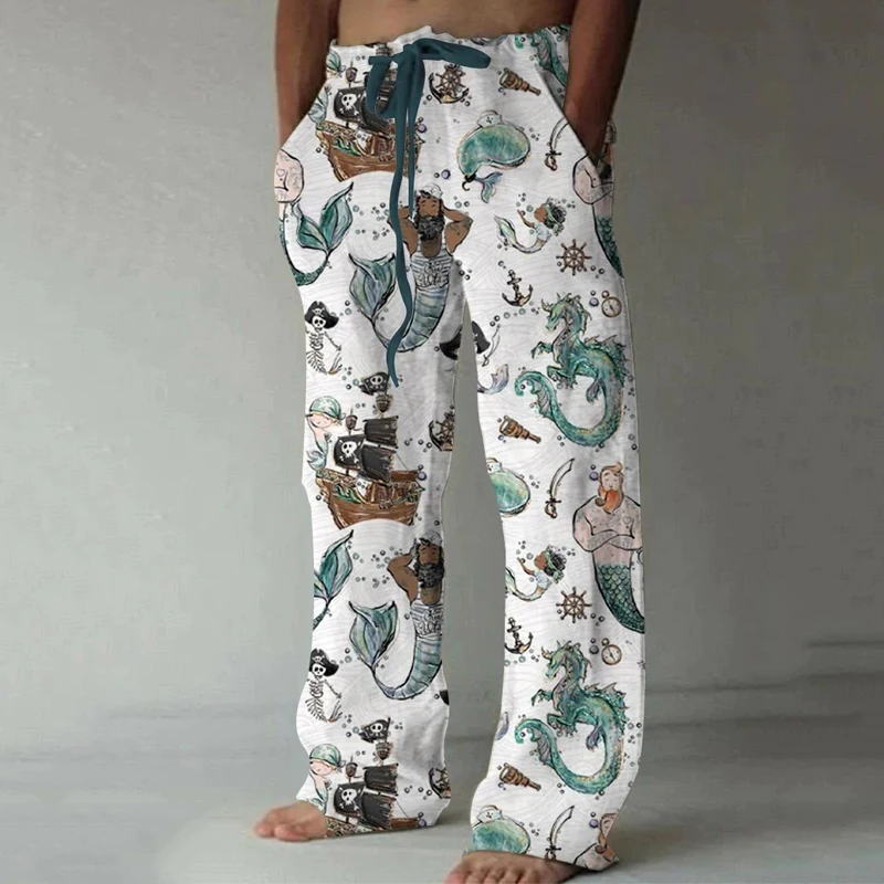 Hot Selling Men\'s And Women\'s Sweatpants Men Cool print Green Skull Horn 3D Jogging Pants Casual Hip Hop Street Wear Hip Hop Pan