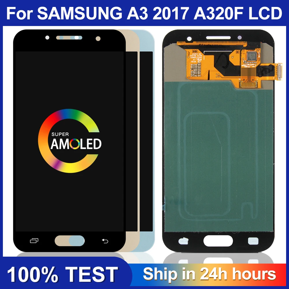 

100% Test 4.7'' LCD Replacement for SAMSUNG Galaxy A3 2017 A320 A320F SM-A320F A320M A320Y Touch Screen Digitizer Assembly