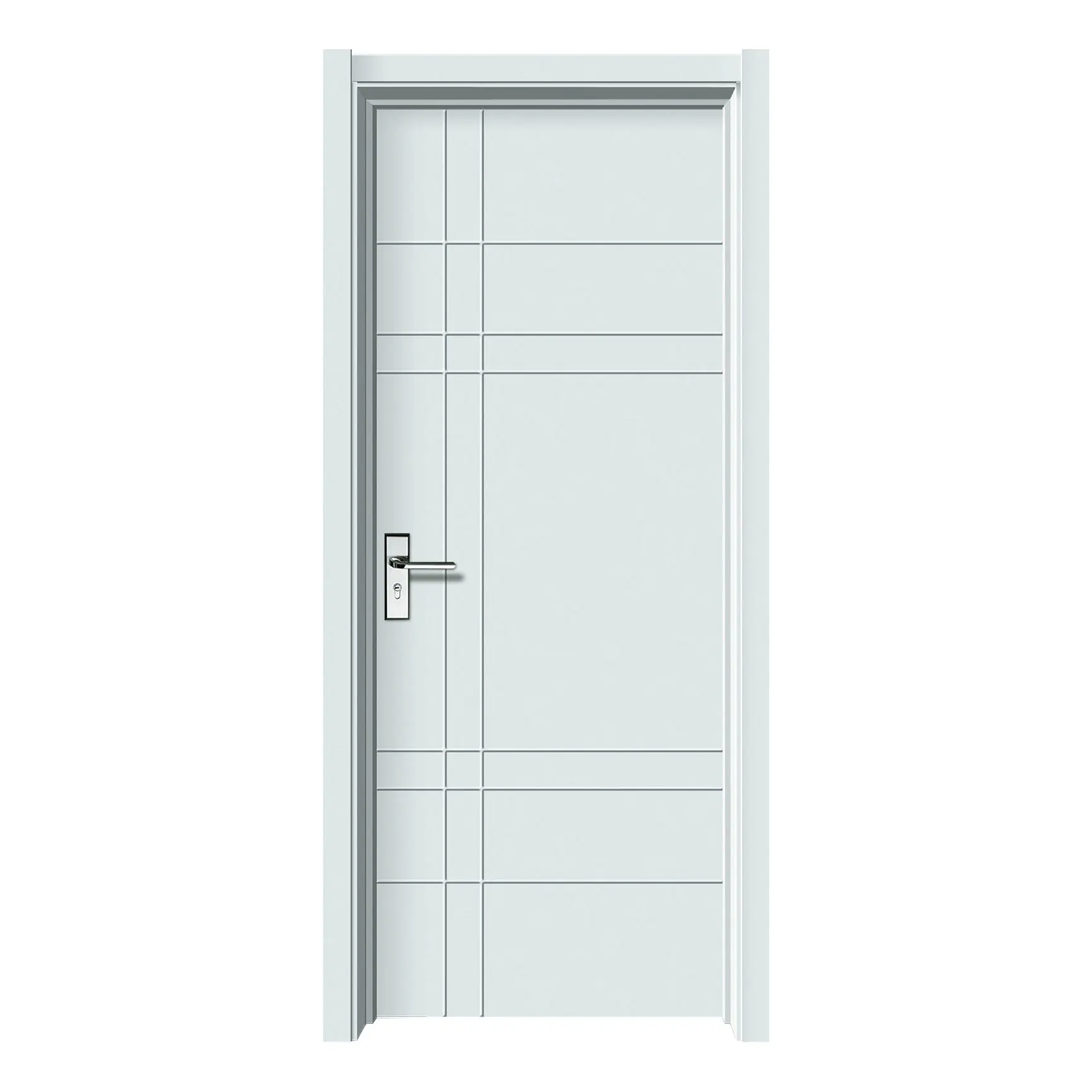 Puerta Interior de madera impermeable para uso doméstico, puertas de dormitorio de losa moderna, pintura Interior para casas, gran oferta