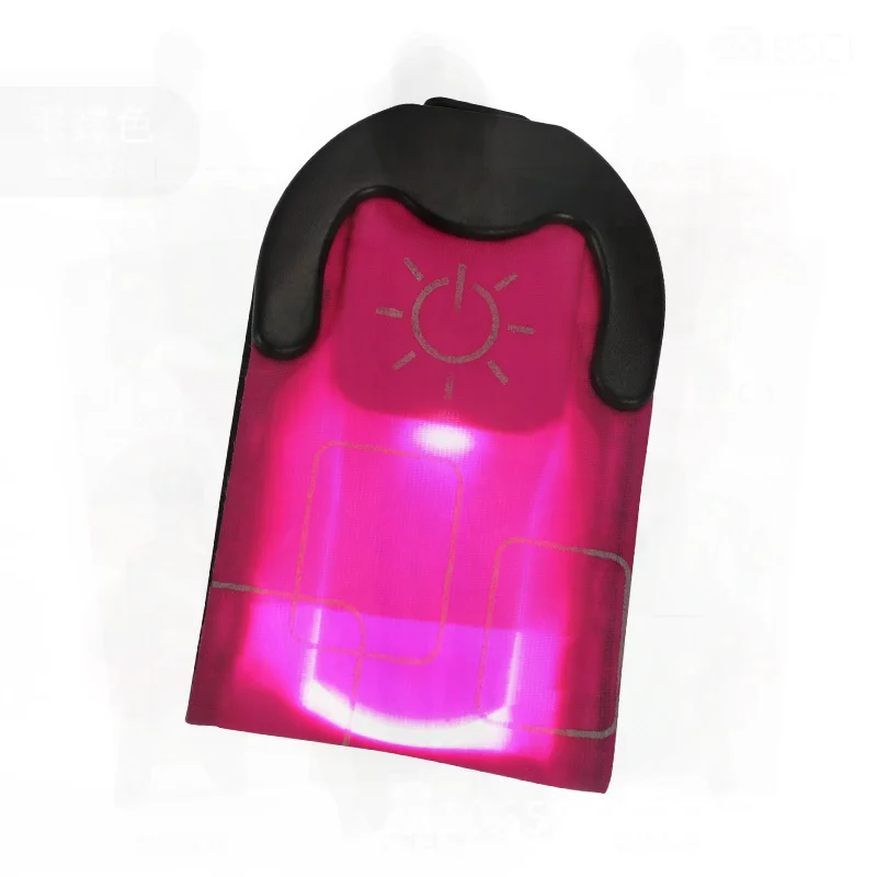 

LED Safety Light for Sports Riding And Night Running Type-C Magnetic Suction Flash Bag with Luminous Collar Clip PVC Material