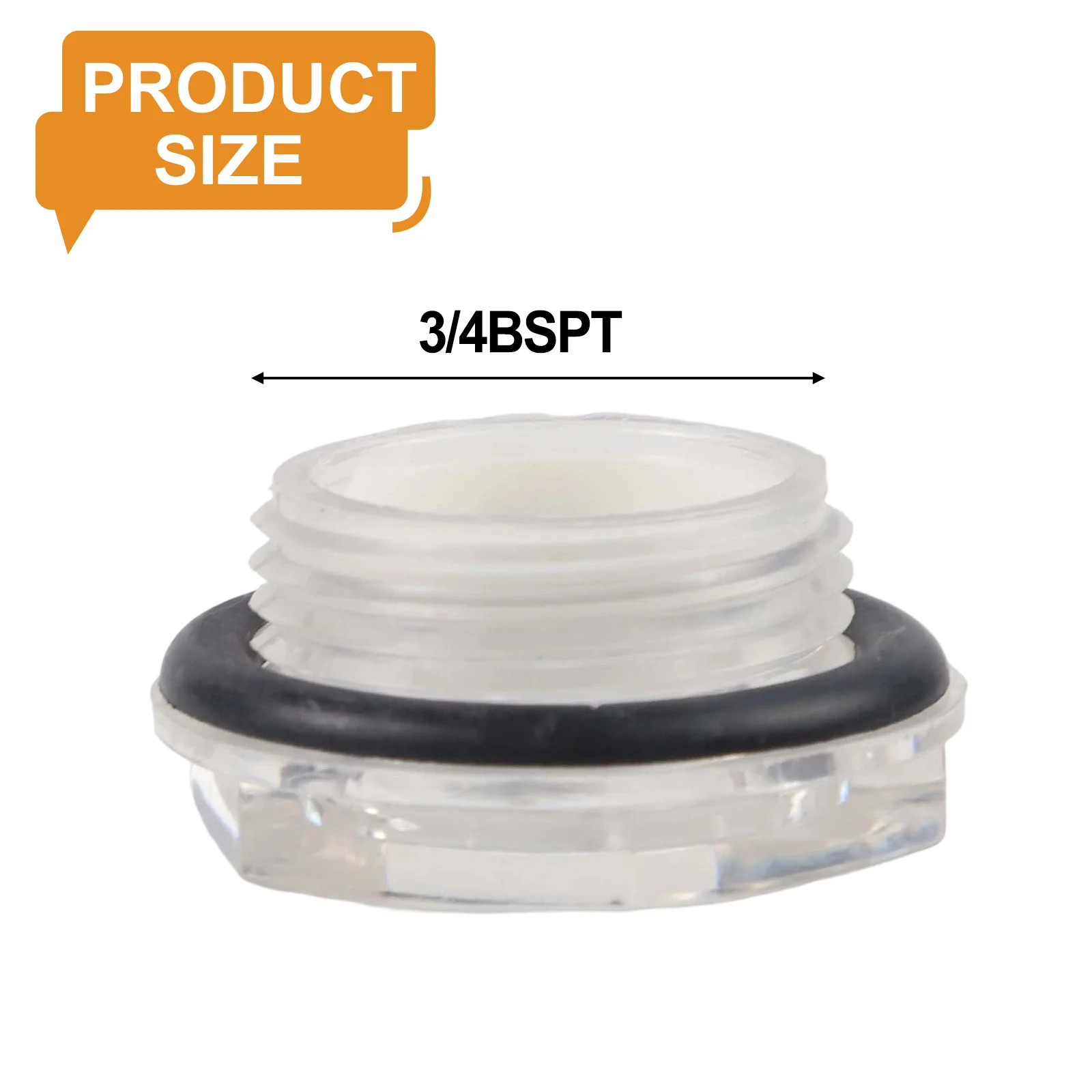 Transparent Plastic Oil Face Mirror for Air Compressor with Clear Plastic Oil Sight Glass and for durable Oil Face Mirror
