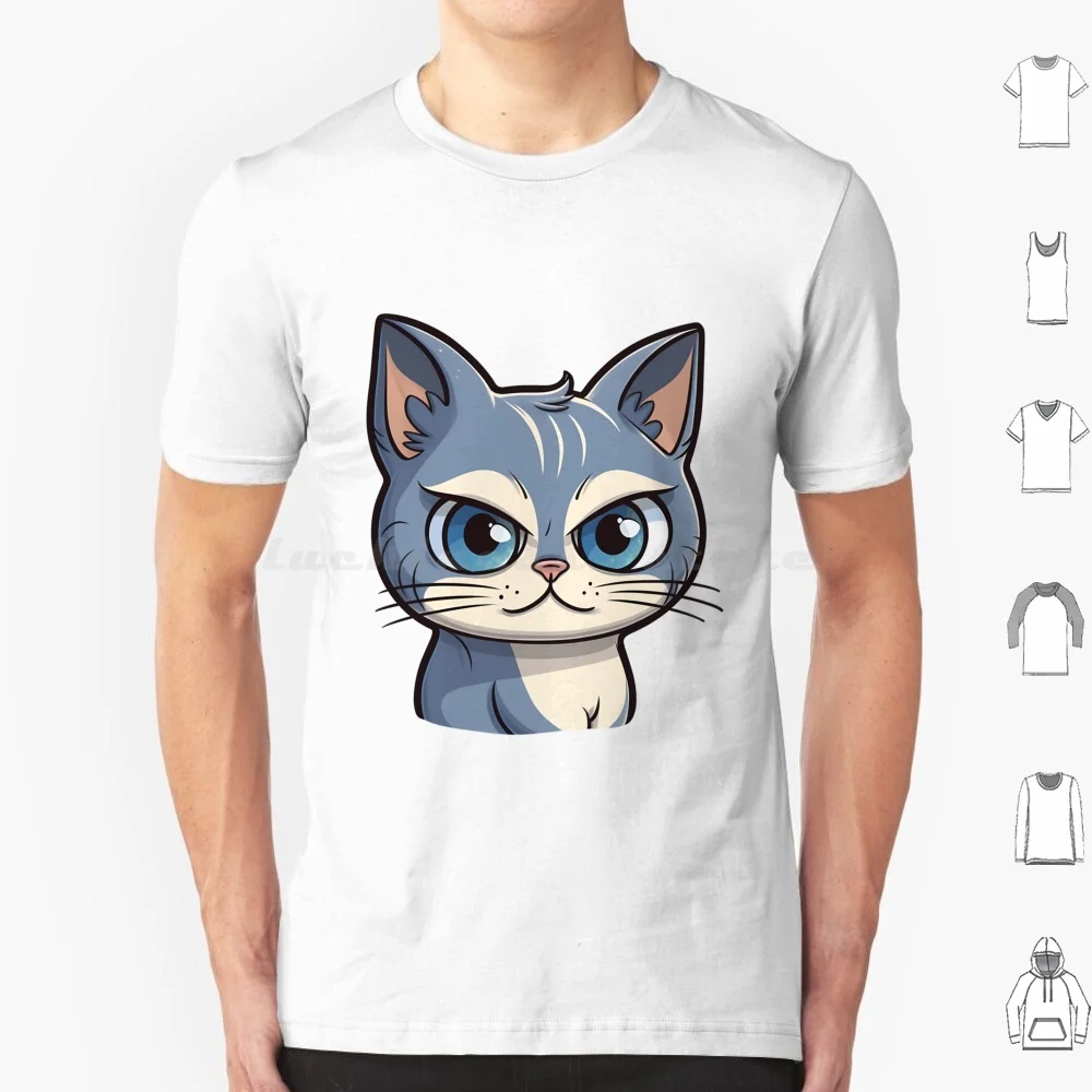 Cutie Kitty T Shirt Men Women Kids 6xl Cat Cute Cat Illustration Cartoony Cat Design Meowing Cat Art Playful Cat Drawing