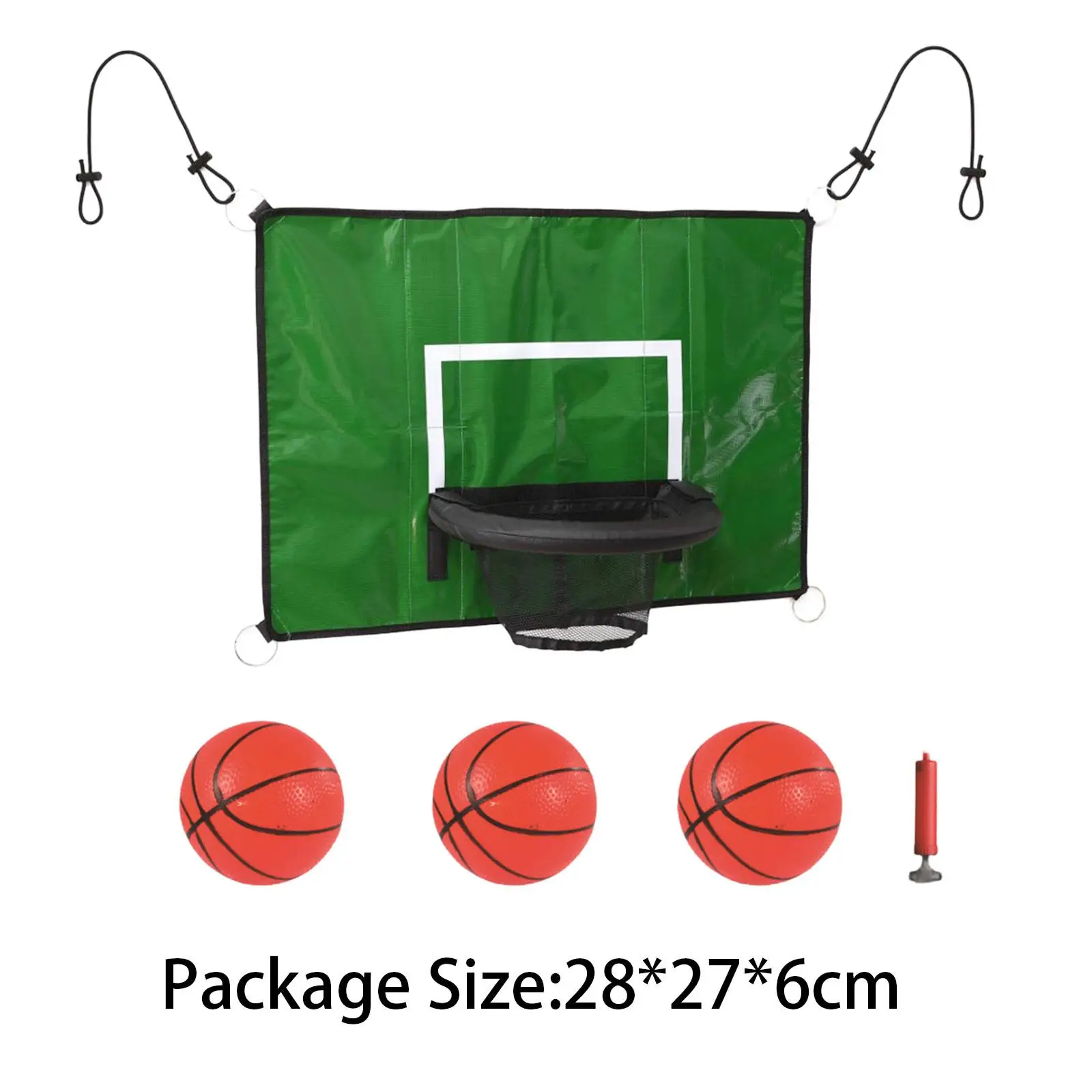 Trampoline Basketball Hoop Attachment Easily Install Universal for Kids Adults