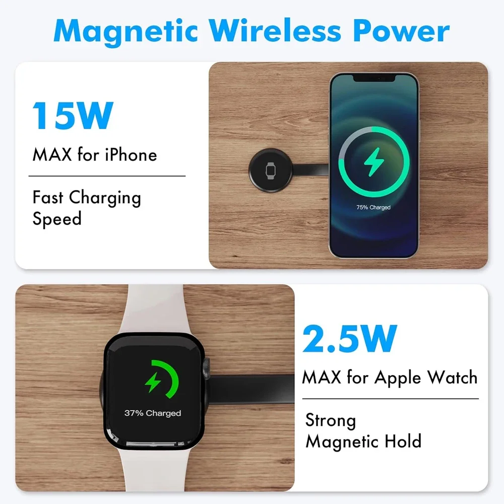 Magnetic Wireless Charger Foldable Stand