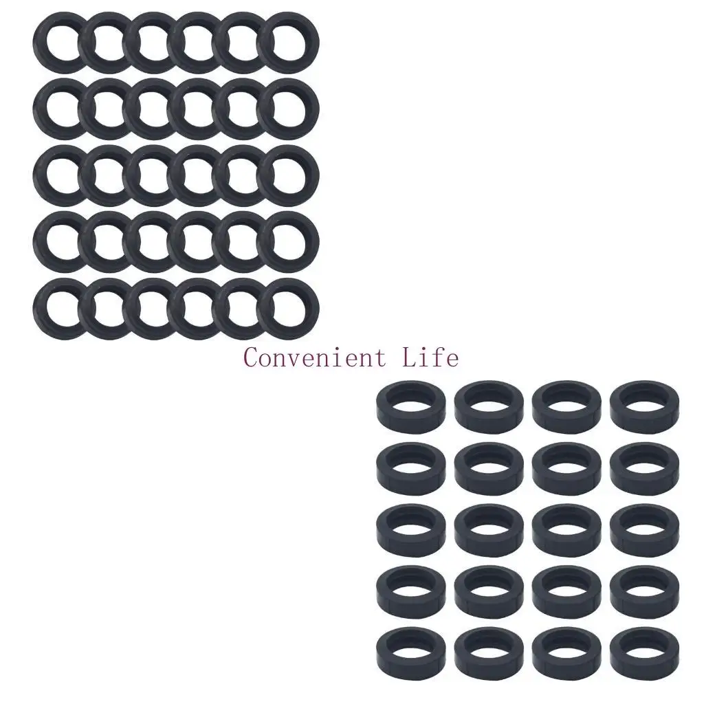 

L1EE 20/30pcs Rubber Rings Leakproof & Durable Silicone Gasket for Wall-hanging Stove