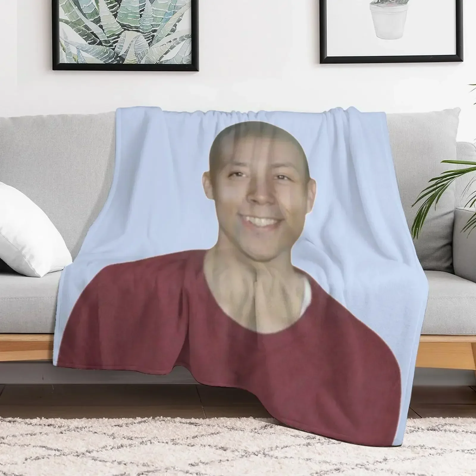 

Bald Quackity | Big Q Throw Blanket Giant Sofa Loose Bed linens valentine gift ideas Blankets