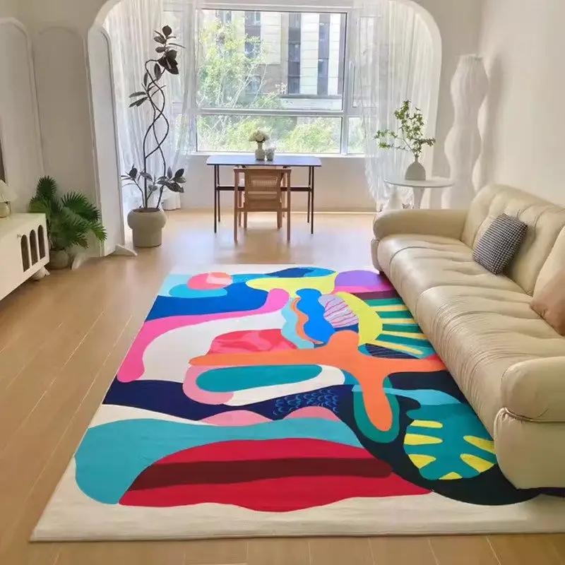 Dopamine Colorful Modern Living Room Carpet Decoration Large Home Center Rug Soft Kid Room Mat Play Rug Child Bedroom Carpet