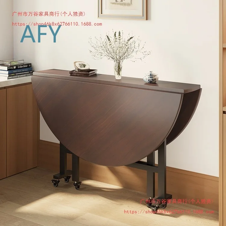 Foldable Dining Table for Home Use Multi Functional Portable Round Table for Small Spaces Modern Living Room Hotel Party