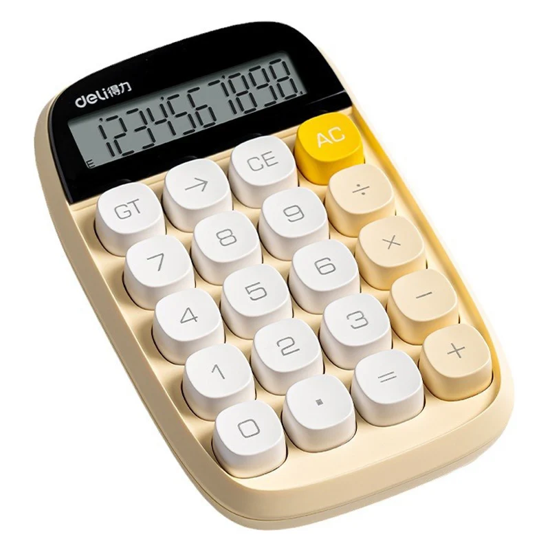 Luxmoc Mechanical Key Calculator Portable Mini Office Financial Accounting Students Special Calculator