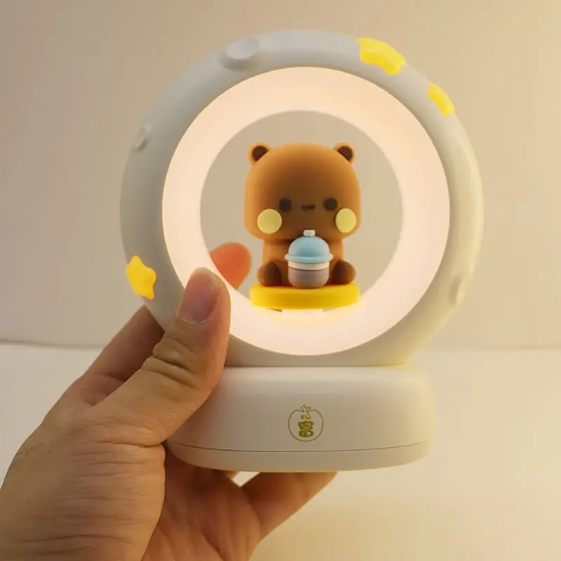 

Bubu And Dudu Night Light Cute Cartoon Doll Kawaii Bedside Lamp Toy Room Led Lights Decor Sleep With Children Gifts For Kids