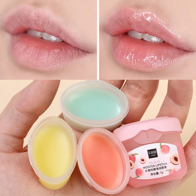 Moisturizing Natural Fruit Lip Balm Nourishes Lips Reduce Lip Lines Anti-drying Refreshing Hydration Vaseline Lip Care Lipsticks