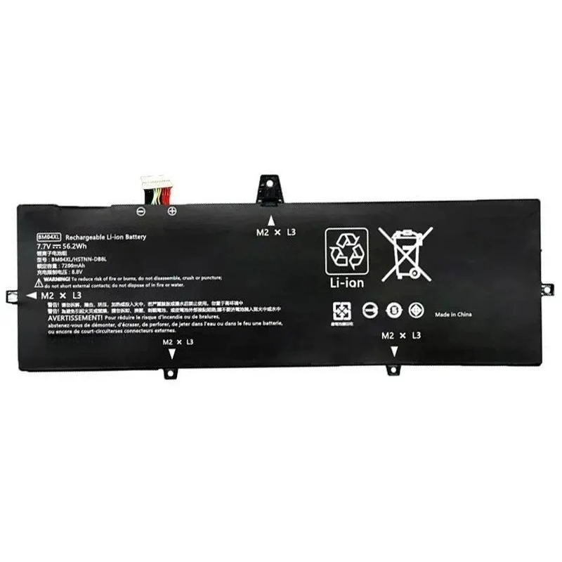 For HP EliteBook X360 1030 G3 HSTNN-UB7L BM04XL Battery Replacement High Capacity Laptop Battery