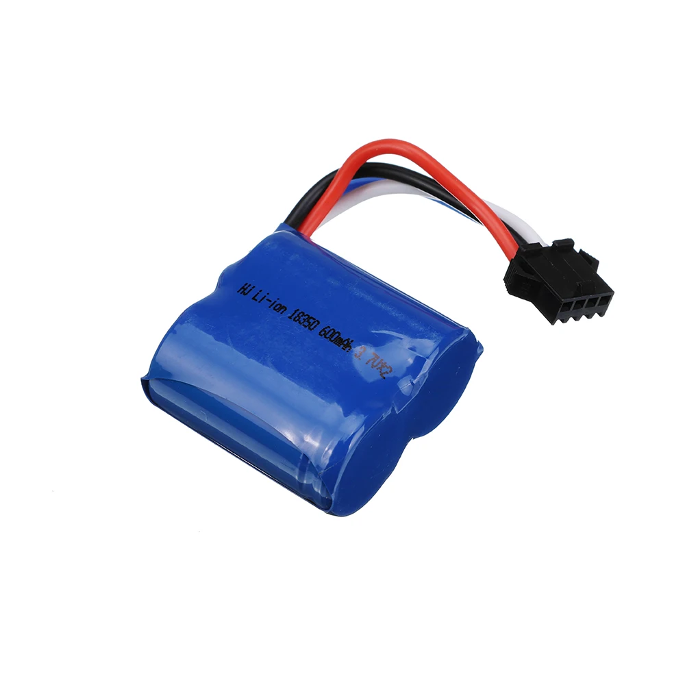 Akumulator litowo-jonowy 7,4 V 600 mAh 18350 do UDI001 UDI 001 Skytech H100 H102 Szybka łódź wyścigowa RC Akumulator 7,4 V