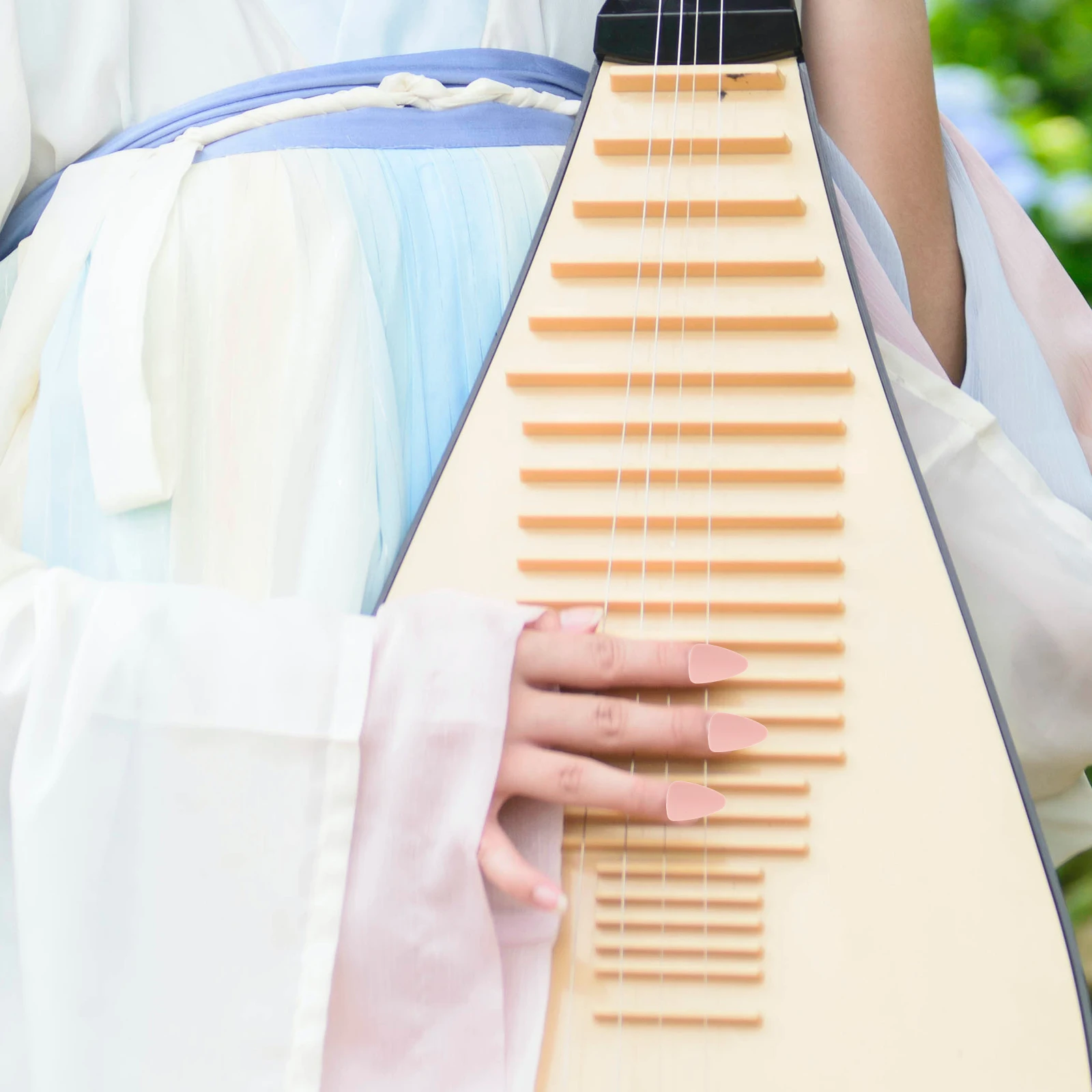 

5pcs Pipa Nails Premium Lute Nail Protectors Smooth Edges Durable For String Instrument Players Lute Practice Tools Guzheng