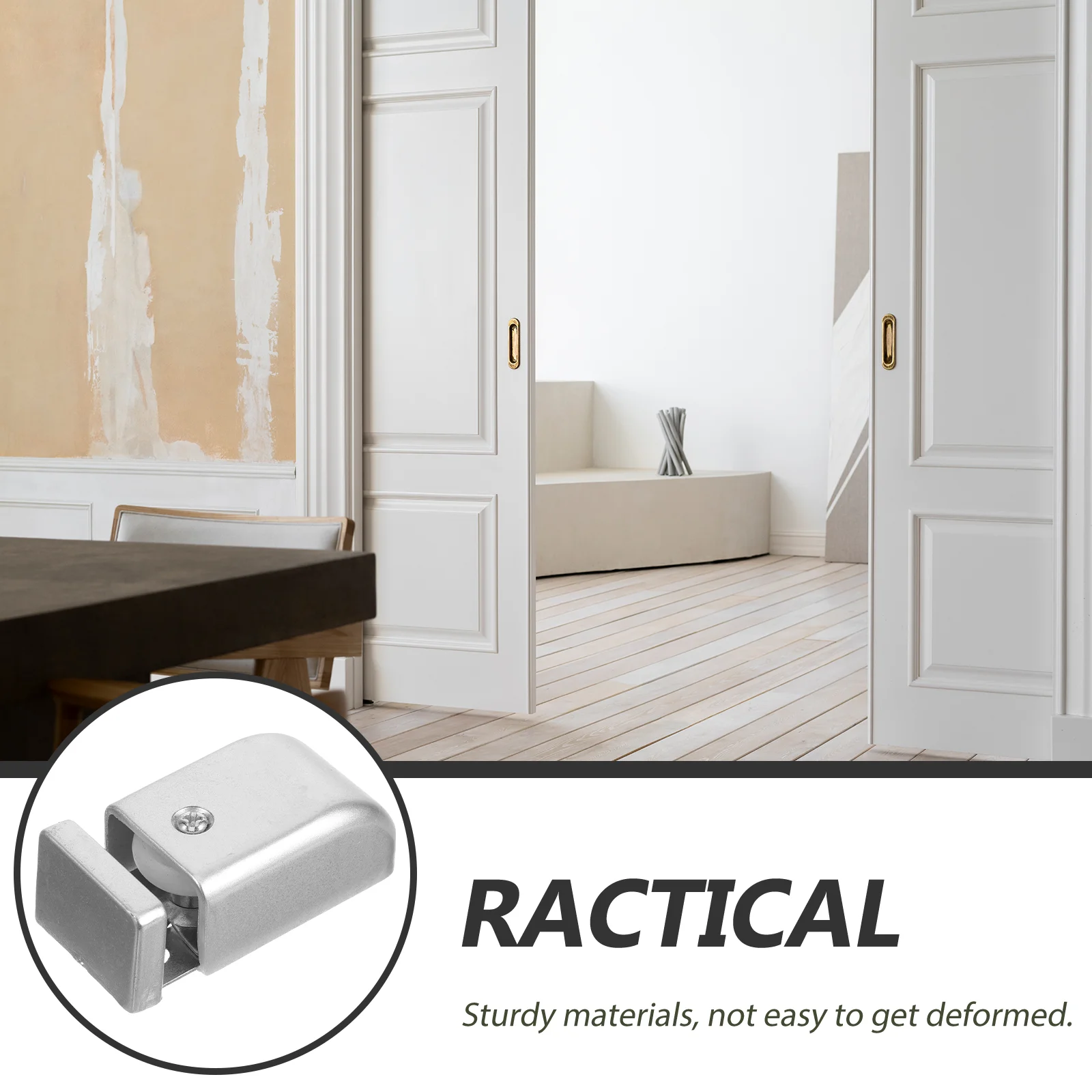 Shower Glass Swing Stopper Guides Automatic Silver Track Adjustable Ground Wheel Door Bottom Guide Sliding Door Hardware