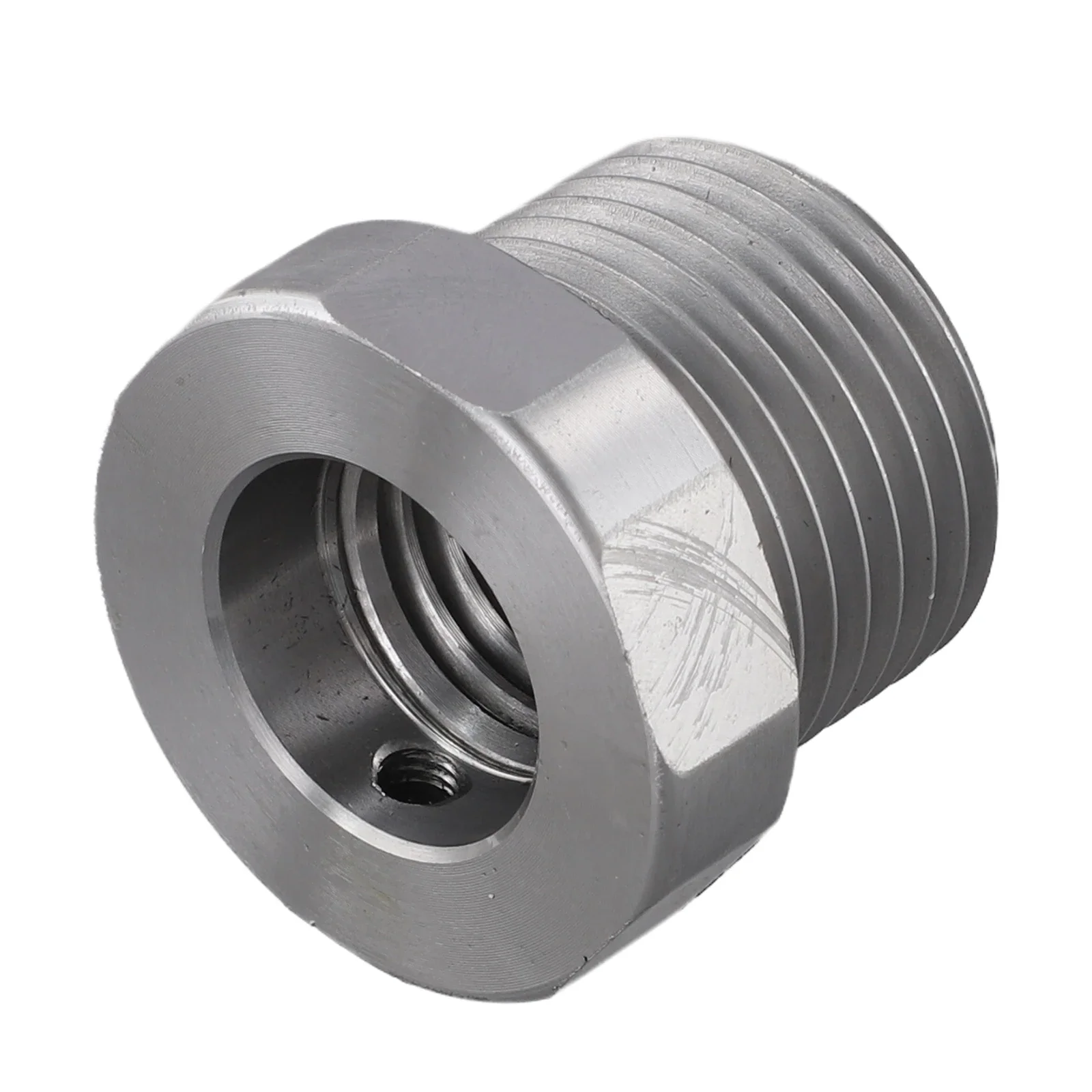 Lathe Setup Silver Chuck Adapter Lathe Chuck Thread Adapter Headstock Adapter 1-1 2 X 8 TPI Set Screw Included