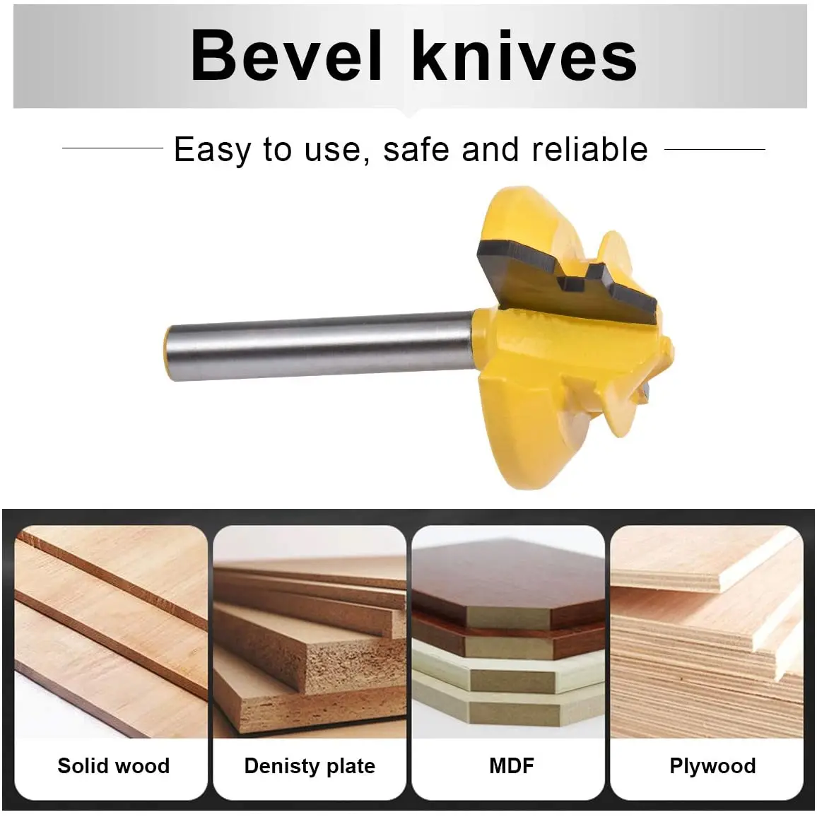 45 Độ 1/4 Inch * 1-3/8 Vít Khóa MITRE Router Bit Tenon Xay Cắt Cho Gỗ Dụng Cụ Cắt dụng Cụ Cắt