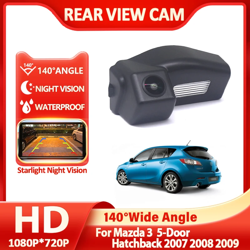 140 Degree HD 1080P Special Vehicle Rear View Camera For Mazda 3 5-Door Hatchback 2007 2008 2009 Car Rear View Parking Monitor