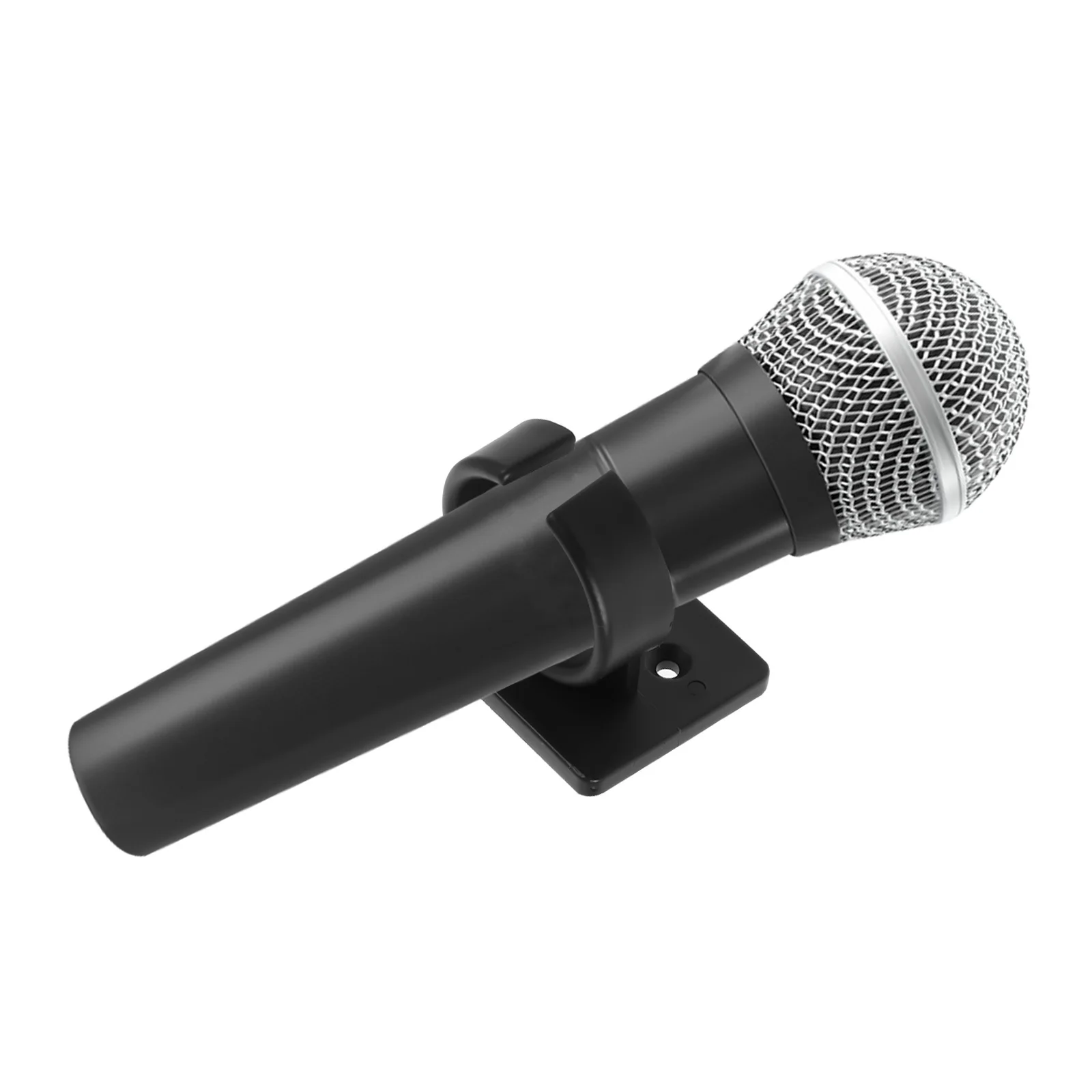 

10pcs Square Microphone Holder Clip Retractable Desk Mount Wall Mounted Universal Fit For All Mics Home Office Live Broadcast