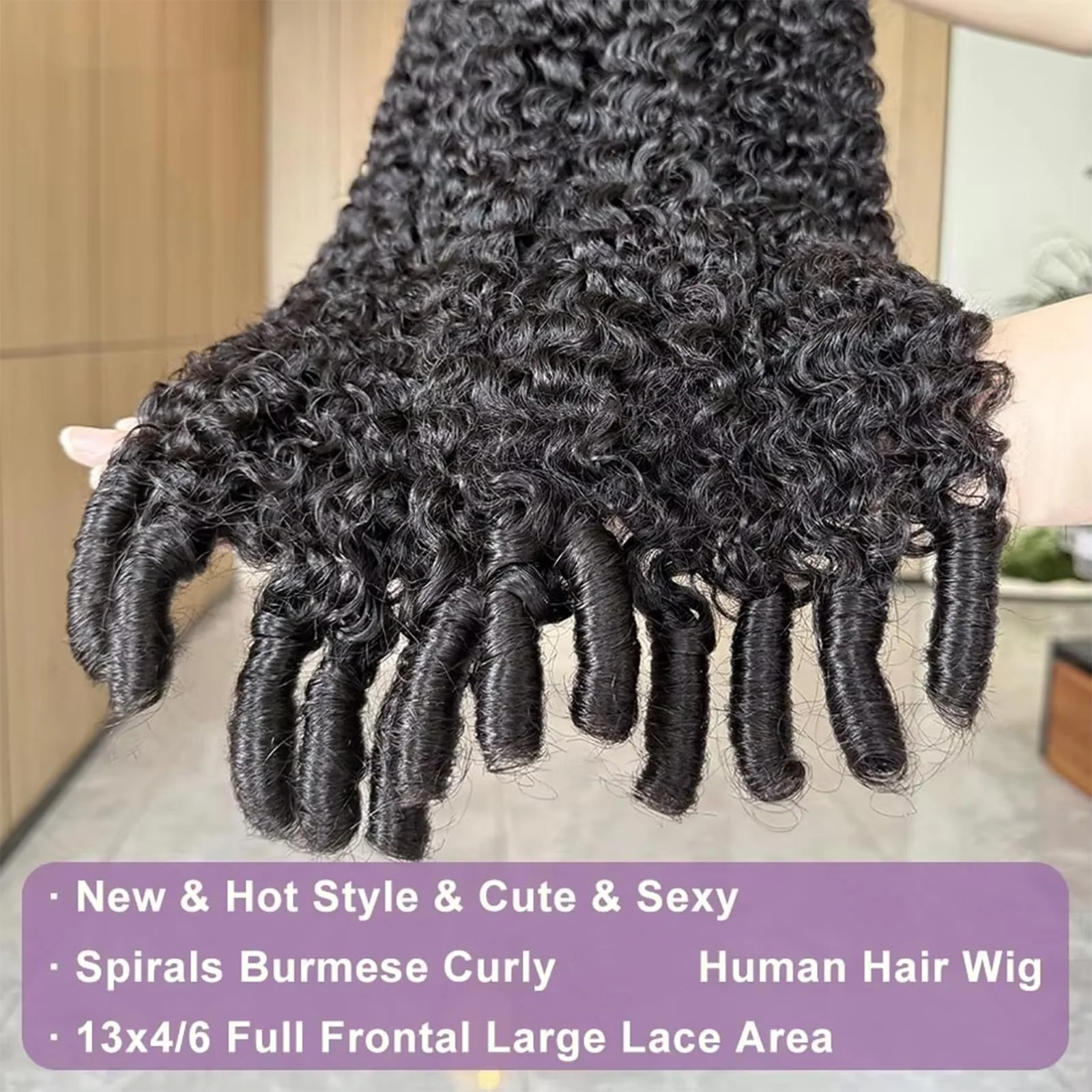 Hd Lace Wig 13x6 Human Hair 210 Density Burmese Curly Wig Human Hair Pre Plucked 15A Burmese Virgin Human Hair Wigs For Women image 5