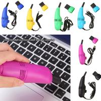 Mini Vacuum Cleaner Keyboard Electric Brush USB Brush Kit Dust Cleaner Collector Three Heads Detachable Cleaning Tool