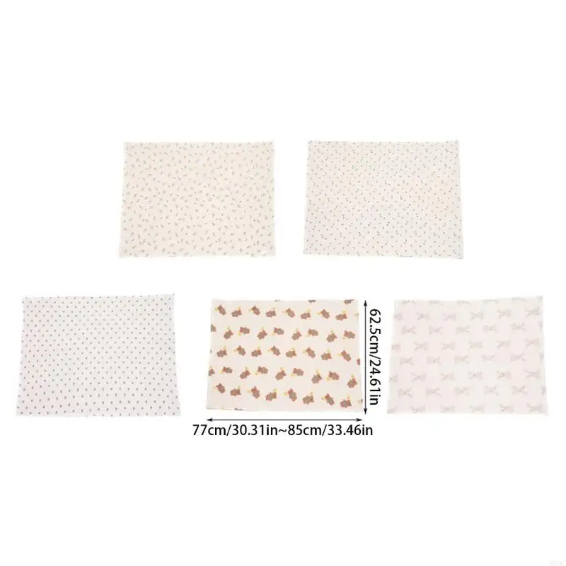 M89C Toalla baño para bebé, mantas guardería para niños y niñas, Manta algodón, manta ligera y suave neutra para niños