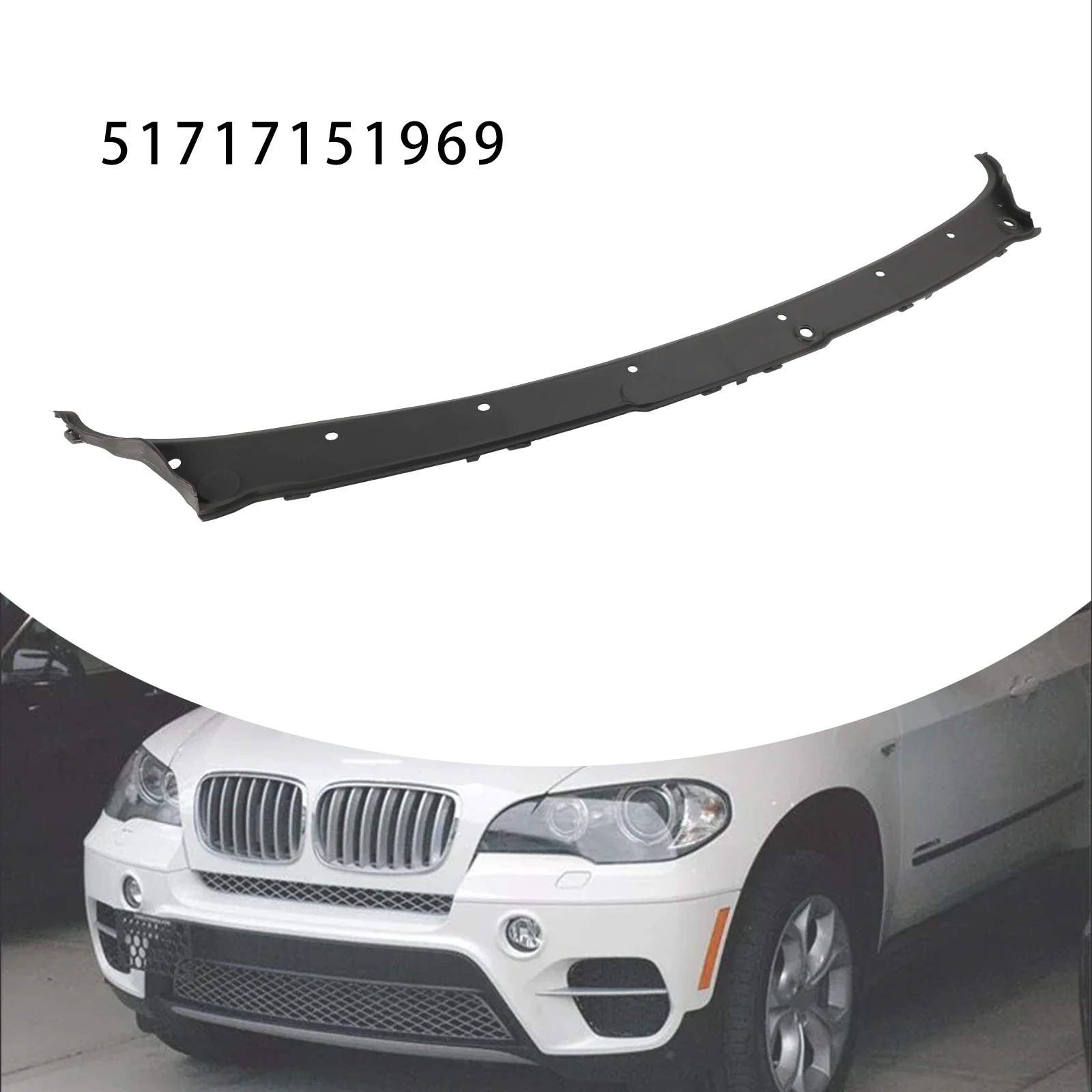 

Windshield Wiper Cowl Grille Panel Cover 51717151969 for BMW X5 E70 2008-2013