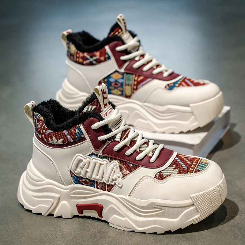 

Ботильоны Кроссовки на толстой подошве Мужская мода Кружева Новые тенденции 2025 Теннис для мужчин Дизайнерская обувь Мужская повседневная уличная мужская обувь