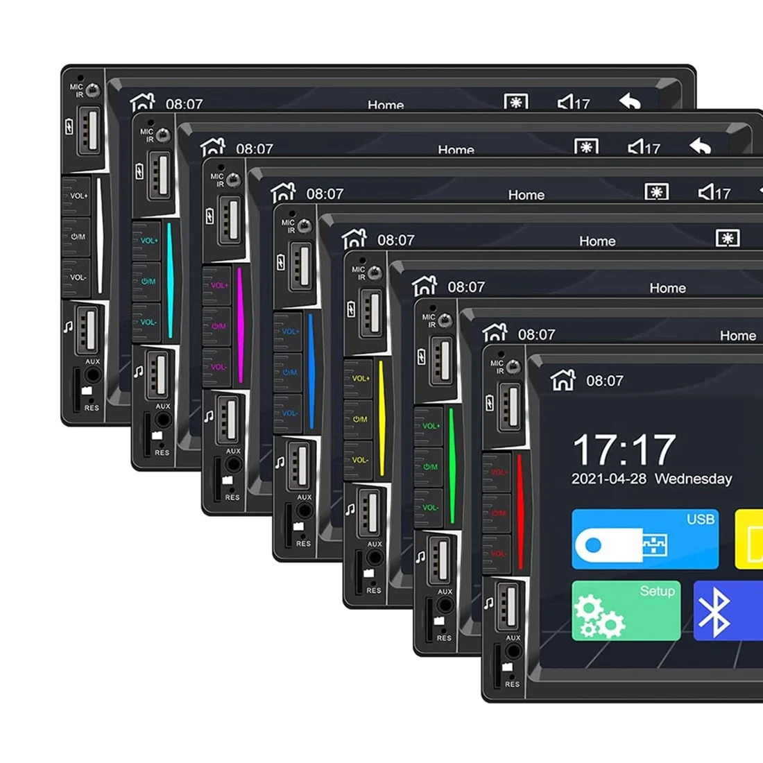 

A13Z-Double Din Автомобильная стереосистема с Carplay, 7-дюймовым сенсорным экраном, Bluetooth и резервной камерой, телефонным аудиоприемником Mirror-Link