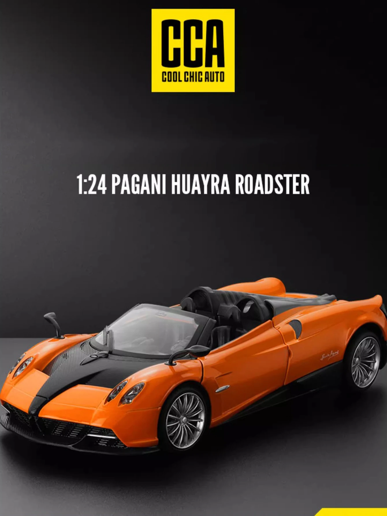 

CCA 1:24 simulation zinc alloy Pagani Huayra Roadster model car, static ornament, metal collectible gift car