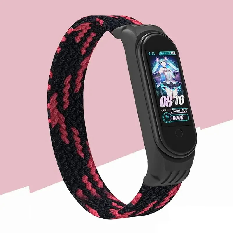 Браслет-для-mi-band-6-7-нейлоновый-плетеный-ремешок-solo-loop-pulseira-аксессуары-для-браслета-miband-браслет-correa-ремешок-mi-band-4-3-5