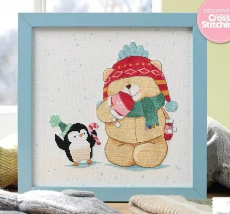 Kreuz stich DIY Stickerei Full Kit ähnliche dmc Fäden Handarbeit Hobby Handarbeit Andrew und Pinguin 34-34