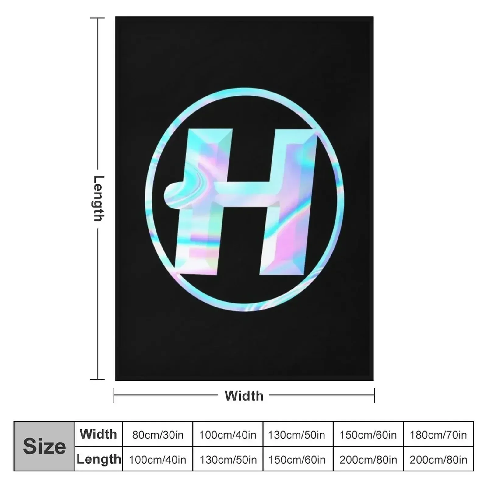 Hospital Records Iridescent Throw Blanket couch cozy soft plush fuzzy picnic outdoor blanket