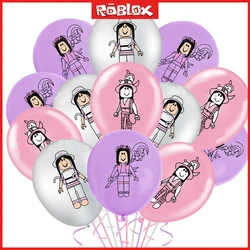 Roblox Game Girl Cartoon Theme Latex Sandbox Balloon Set Kids Birthday Christmas Party Decoration Accessories Opening Decoration