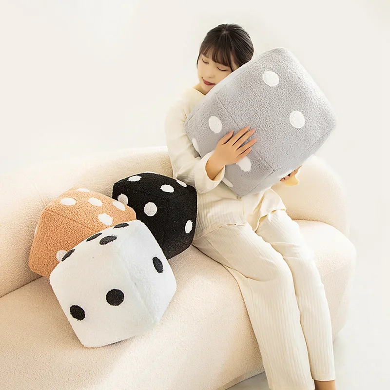 20/30/40CM Creative Dice SeriesPlush Toys Pillow Funny Craps Throw Pillow Stuffed Soft Sofa Back Cushion Home Bed Decor Gift